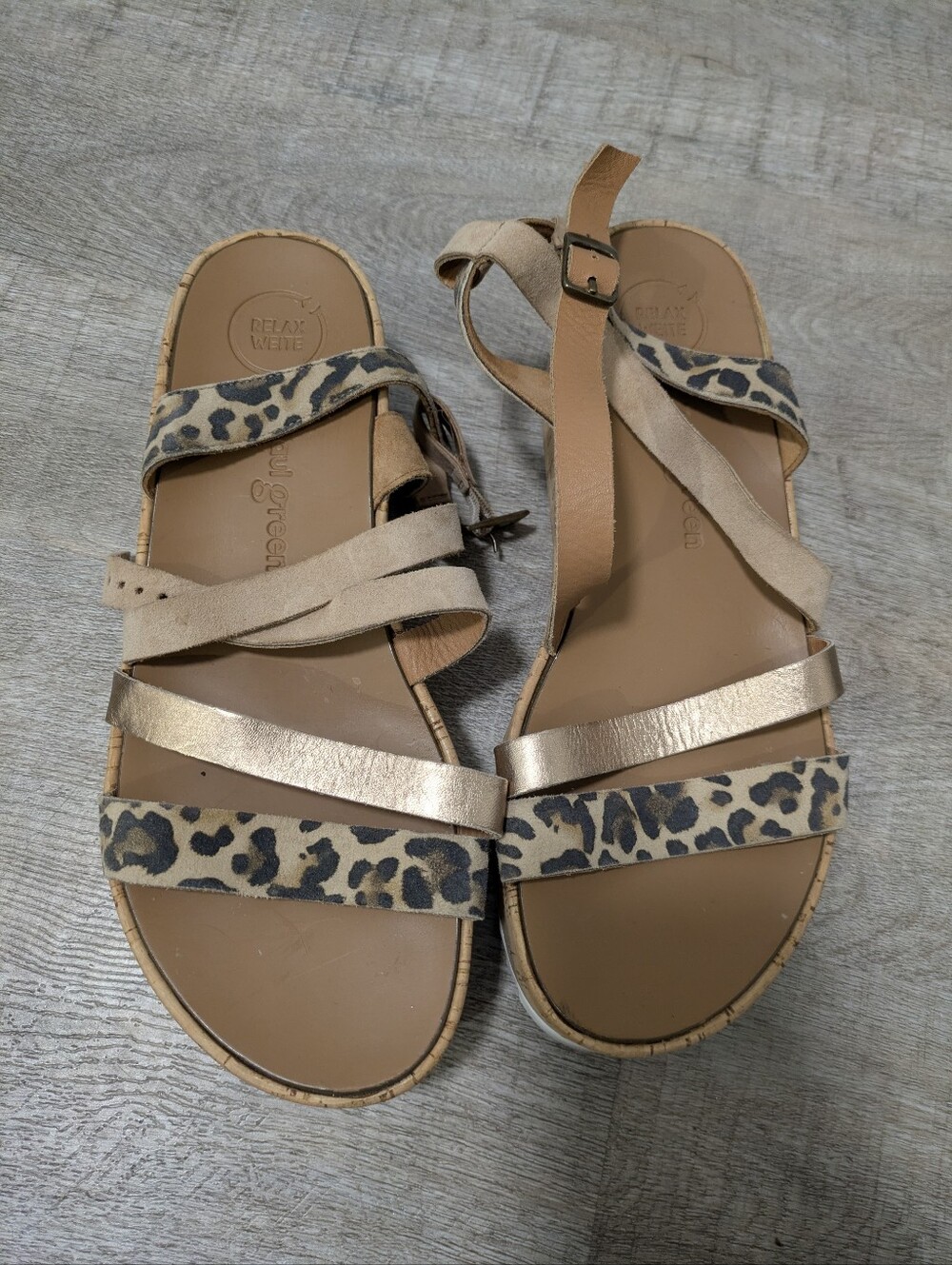 Paul Green Platform Wedges Sandals Size 5½